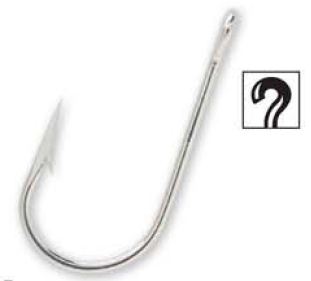 VMC 9171BN Black Nickel Open Eye Siwash Hook Size #4/0