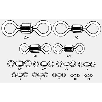 Rosco 802 Black Barrel Swivel Size #10