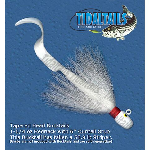 Tidaltails Taperedhead Bucktail Lead Jig 075
